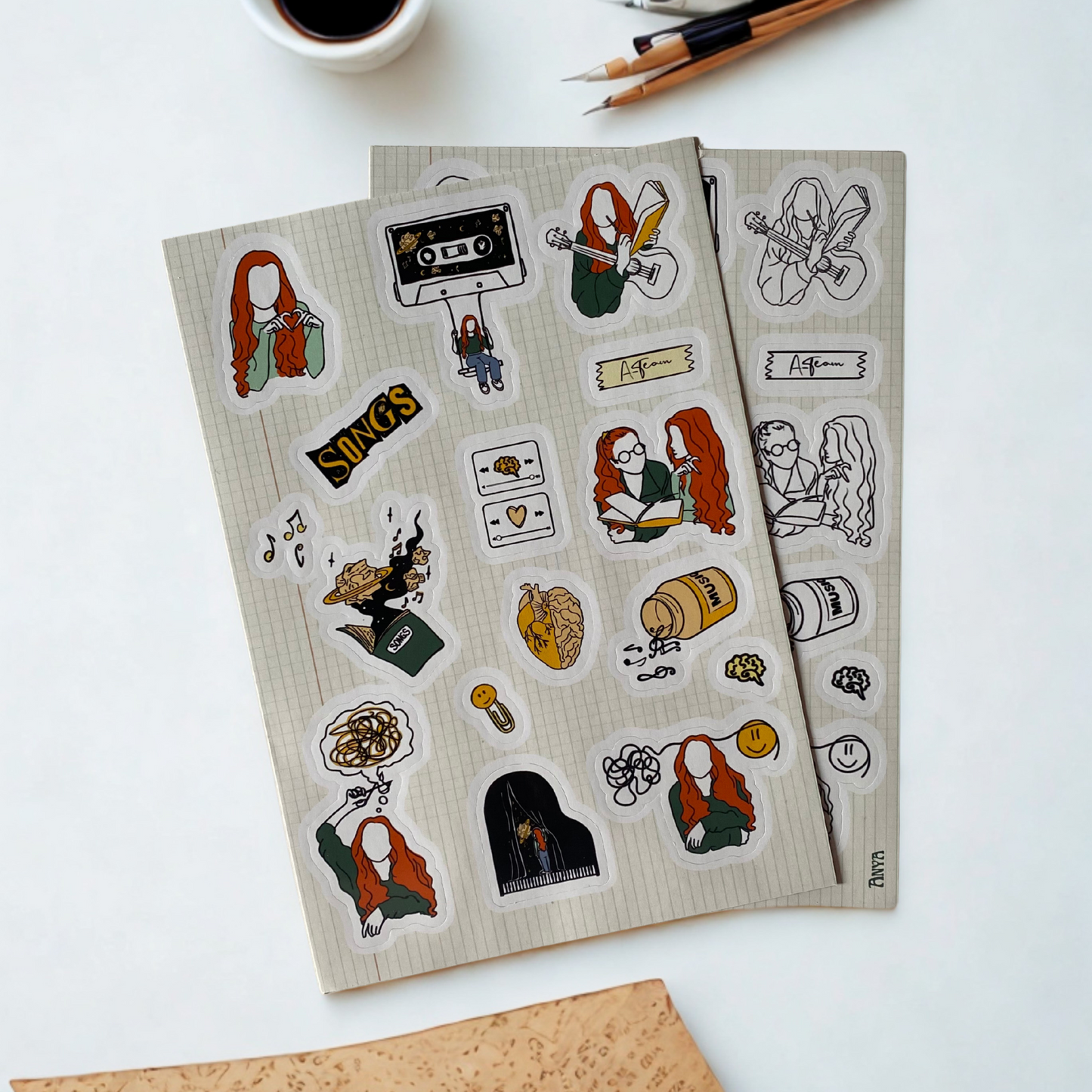 Sticker Your Story – Aesthetic Music Stickers for Journaling & Tech