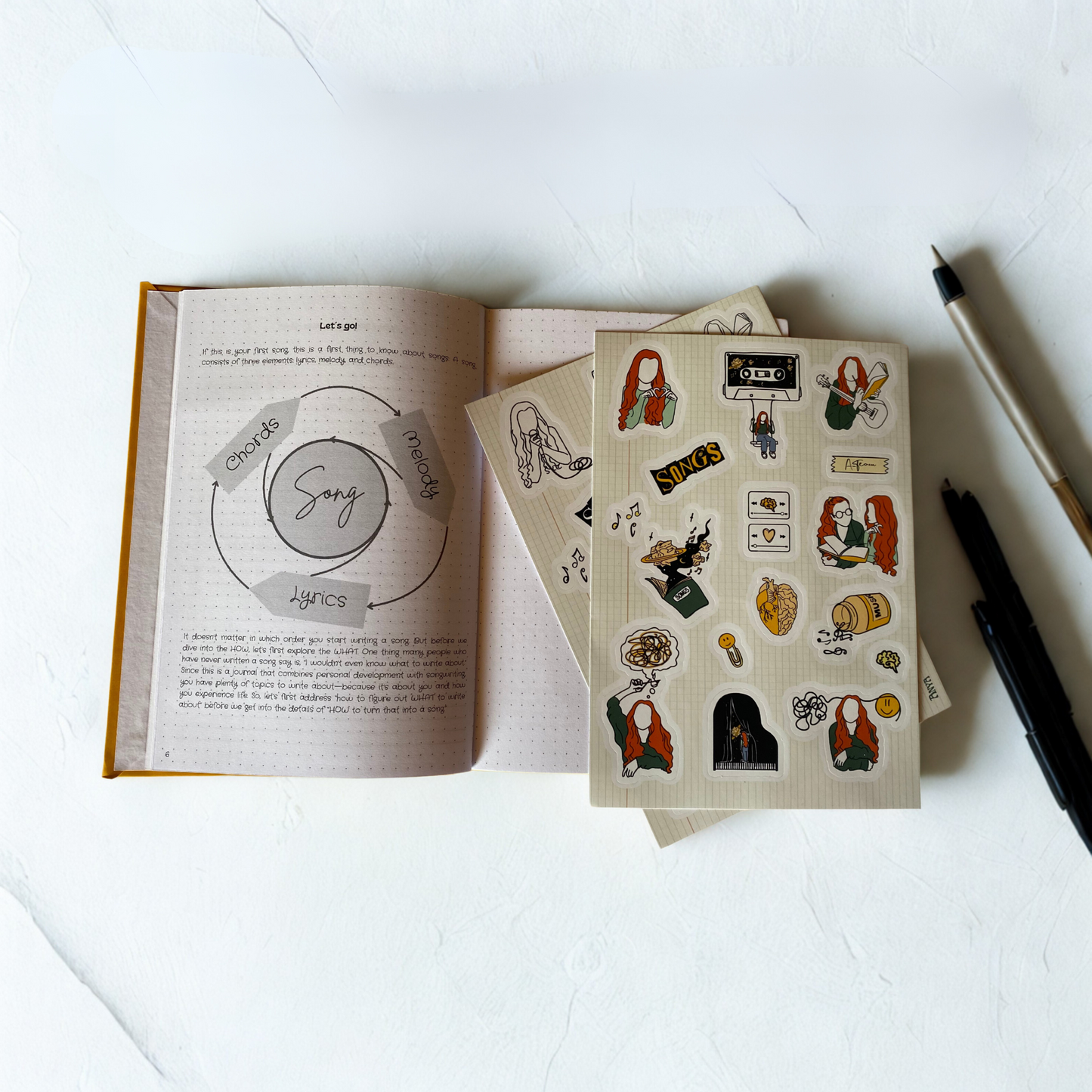 Sticker Your Story – Aesthetic Music Stickers for Journaling & Tech