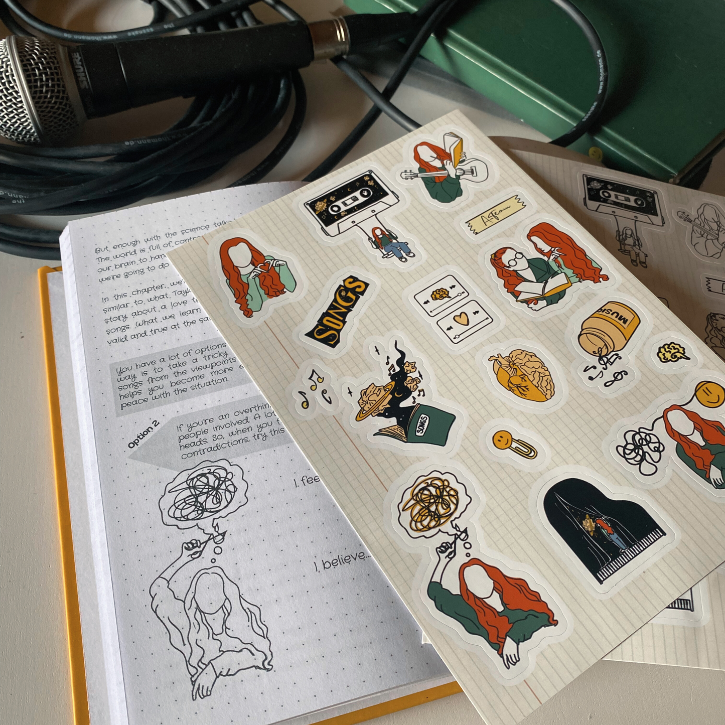 Sticker Your Story – Aesthetic Music Stickers for Journaling & Tech