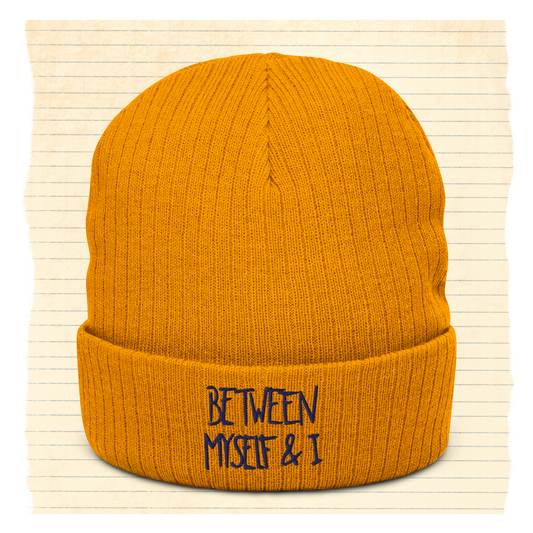 between myself & I beanie