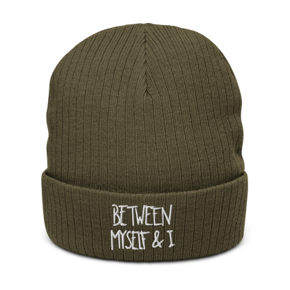 between myself & I beanie